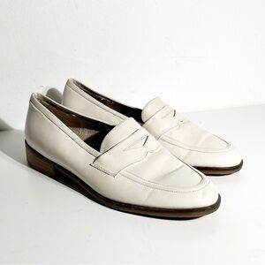 Amalfi Cream Leather Loafers size 7